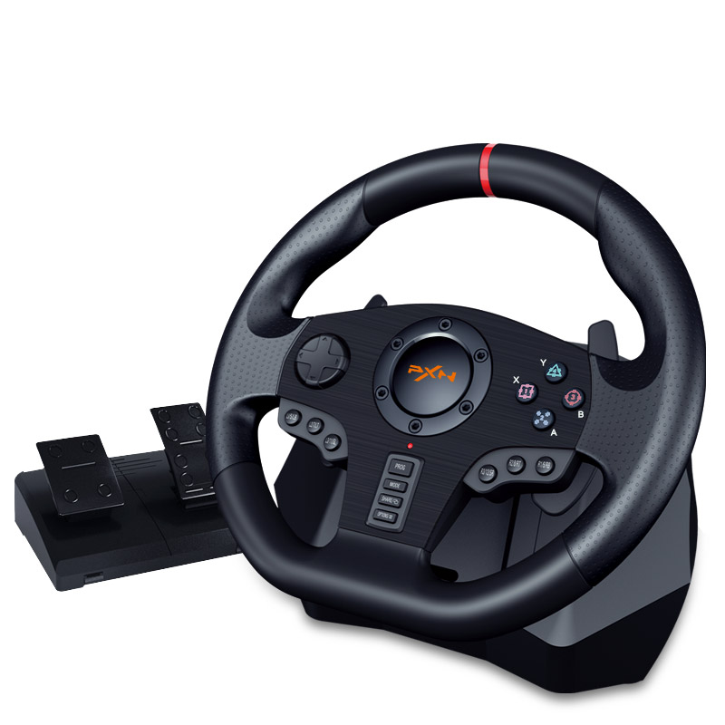 PXN V900 赛车方向盘带踏板模拟器 适用于PS3/PS4/XBOX ONE