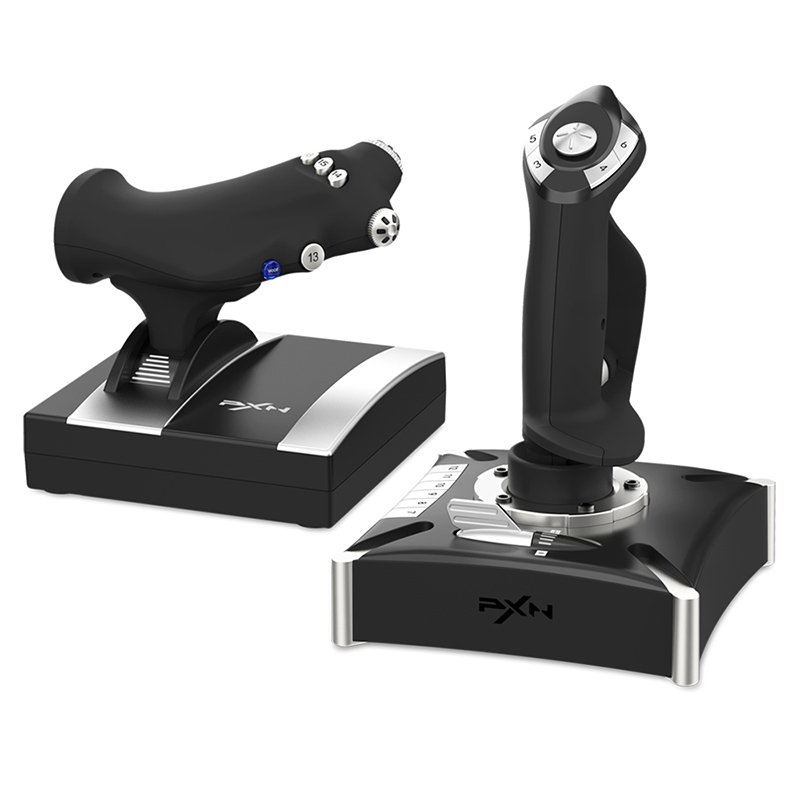 PXN-2119 PRO 飞行模拟器操纵杆带油门 适用于Windows 2000 / XP / VISTA / 7