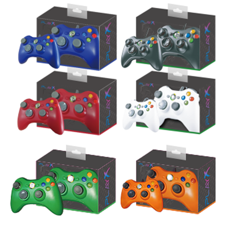 批发XBOX360游戏手柄有线电脑steam多功能免驱动震动游戏手柄